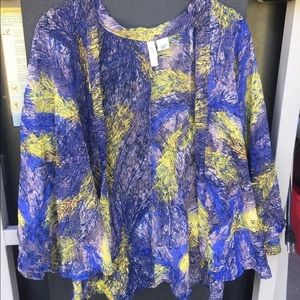 Feather Sheer Kimono Cardigan